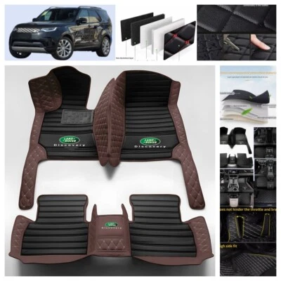 Car Floor Mats For Land Rover Discovery Discovery Sport 1999-2025 PU Leather Mat - Image 1 of 4