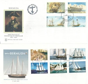 BERMUDA BRITISH COMMONWEALTH  FDC BOATS & SHIPS STAMPS  LOT (BCL 247) - Picture 1 of 1