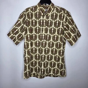 Camisa tribal Reyn Spooner botón grande hawaiana playa vacaciones pulóver - Imagen 1 de 6