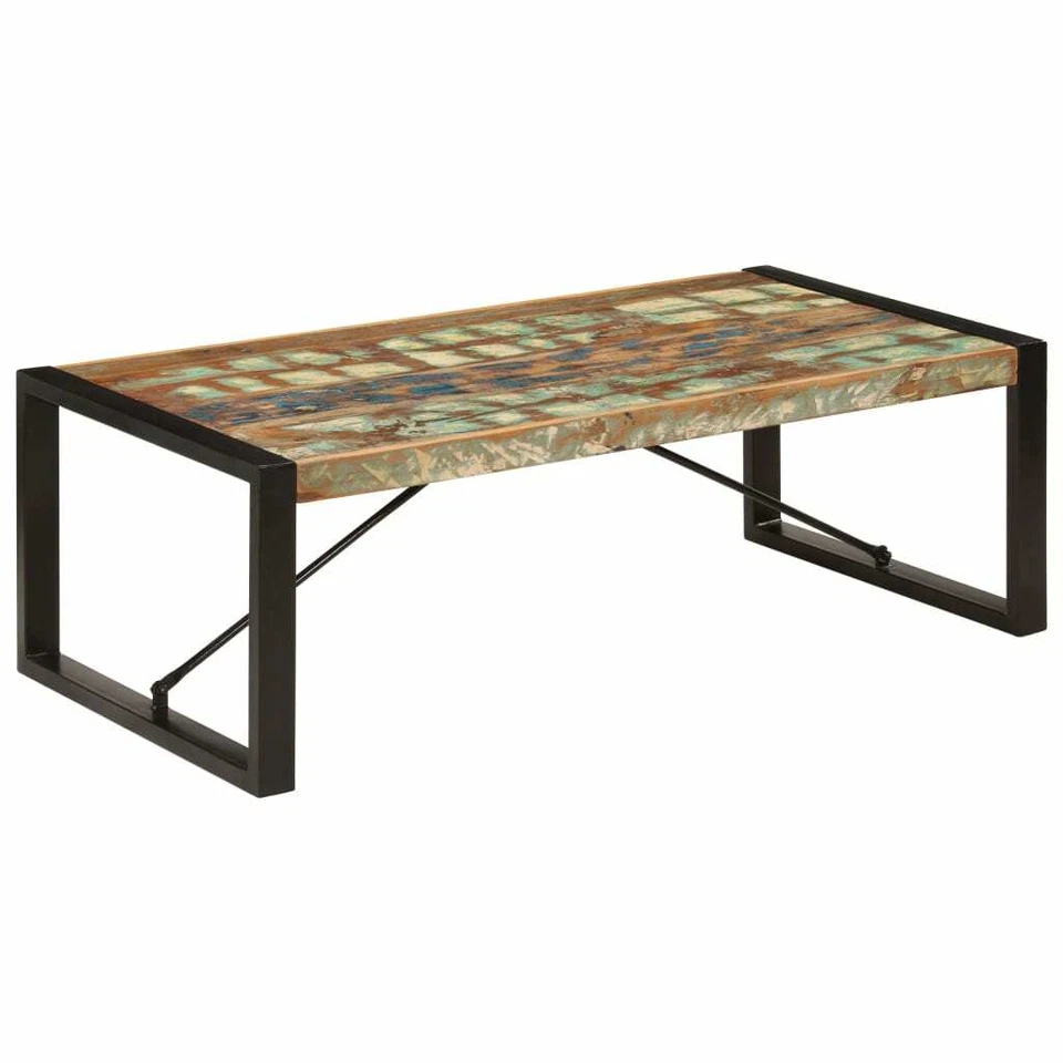 vidaXL Coffee Table 47.2"x23.6"x15.7" Solid Reclaimed Wood 247425
