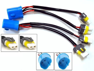 Conversion Wire 9007 HB5 TO 9005 9006 Two Harness Headlight Male Female Plug Fit - Image 1 of 4