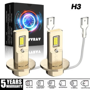 For Toyota Corolla 2001 2002 2003 2004 Pair H3 LED Fog Light Bulbs White 6000K - Picture 1 of 13