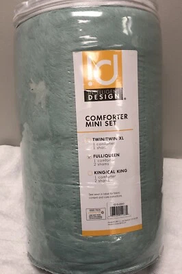 Intelligent Design Comforter Mini Set Green Full/ Queen Size - Image 1 of 4