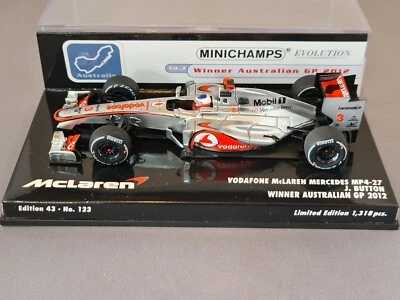 McLaren MP4-27 Winner Australian GP 2012 J.Button 1/43 Minichamps Evolution Ed - Image 1 of 4