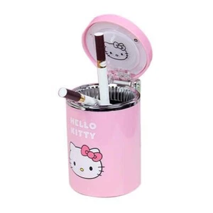 Cute Pink Ladies Girl Ashtray Portable Car Auto Ashtrays Holder Gift - Picture 1 of 10