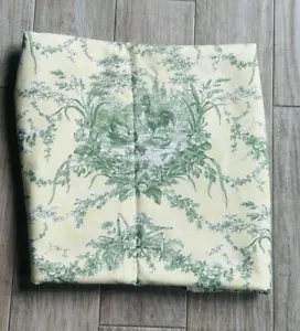 Waverly Stoff La Petite Ferme Französisch Land Hahn Toilette gelb grün 3 Yards - Bild 1 von 6