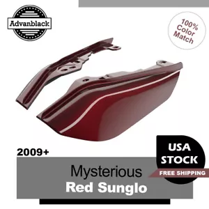 Mysterious Red Sunglo Mid Frame Air Deflector Heat Shield For Harley Touring 09+ - Foto 1 di 9