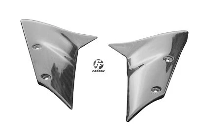 Garde boue avant (seulement parties latérales) Carbone pour Kawasaki ZX-6R 2005- - Photo 1/4