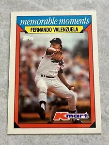 1988 Topps Kmart Memorable Moments #31 Fernando Valenzuela MLB LA Dodgers - Picture 1 of 3