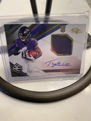 2021 Panini Limited Tylan Wallace RPA # /149 RC Baltimore Ravens #126 - Image 1 of 3