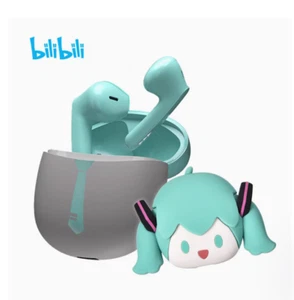 Anime Bilibili Słuchawki Bluetooth Hatsune Miku POPO - iPhone、Słuchawki douszne z Androidem - Zdjęcie 1 z 10