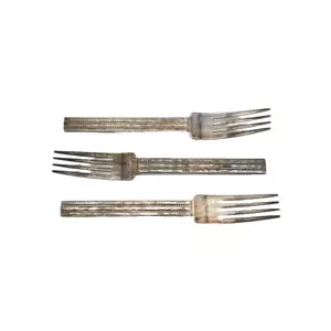 3 LAUREN by Retroneu Salad Forks 6.5" long 18/8 made in Japan - Picture 1 of 4