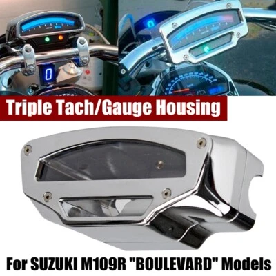 Velocímetro cromado para carcasa de velocímetro de motocicleta para Suzuki Boulevard M109R VZR1800 Foto 1 de 4