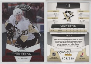 2010-11 Certified Platinum Red /999 Sidney Crosby #115