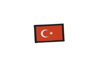 aufnäher gedruckt abzeichen Aufbügel flagge patch fahne turkei - Picture 1 of 1