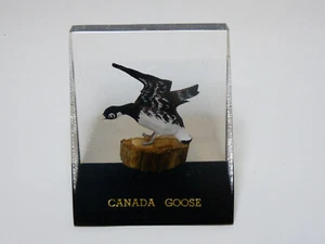 Canada Goose Clear Resin Paperweight. In Good Clean Condition. - Picture 1 of 11