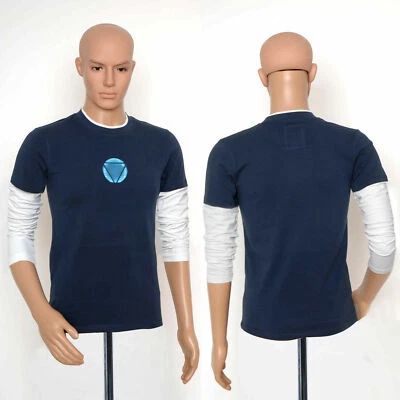 Iron Man 3 Tony Stark Azul Marino Dos Piezas Camiseta Juegos con disfraces Disfraz Halloween Foto 1 de 3