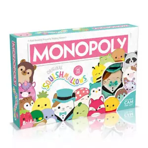 Monopoly Squishmallows Edition Board Game for 2 to 6 Players Ages 8+ and Up - Picture 1 of 1