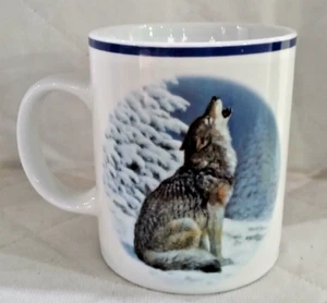 Howling Wolf National Wildlife Federation Coffee Cup Mug 14 oz. EUC - Picture 1 of 5