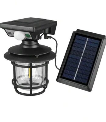 N.D Lampada Faretto Applique a Led Con Pannello Solare Con Sensore Movimento JD1578A