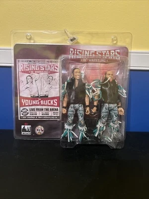 Figuras Toy Co. 2016 Figuras de acción de The Young Bucks Rising Stars of Wrestling Foto 1 de 2