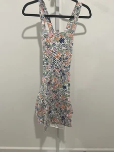 Polo By Ralph Lauren Pink & Blue Ruffled Halter Sundress / Girls Size 16 - Picture 1 of 4