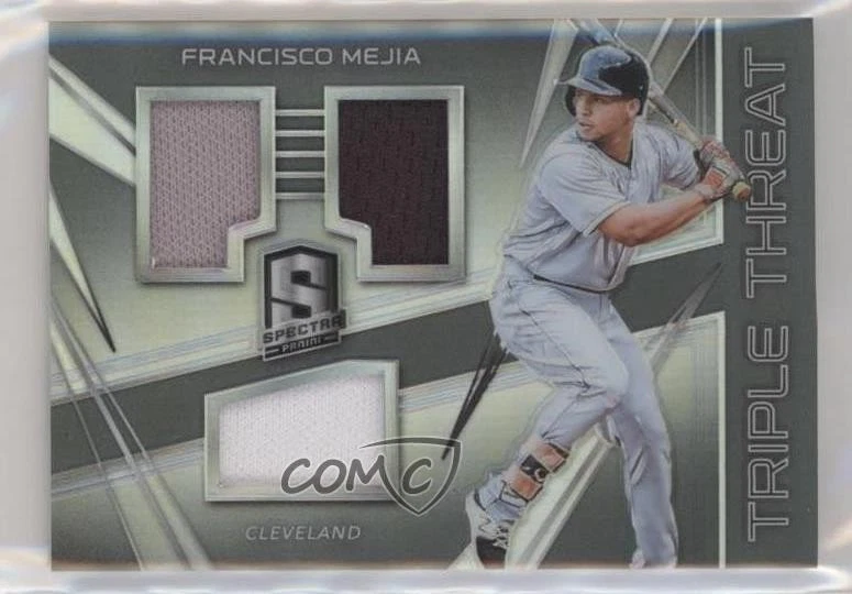 2018 Chronicles Spectra Triple Threat Materials /199 Francisco Mejia Rookie RC - Image 1 of 2