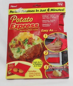 Potato Express Microwave Cooker Perfect Potatoes Cooks up to 4 Potatoes New - Picture 1 of 7