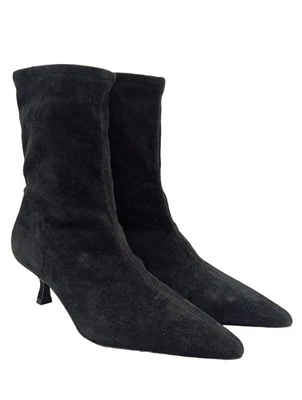 H&M Botas deslizantes Mujeres Botines Talla EU 38 negro look casual - Imagen 1 de 4