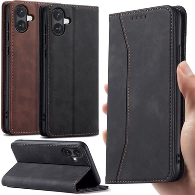For Samsung Galaxy A07 A17 Magnetic Wallet Case Faux Leather Flip Stand Cover - Image 1 of 4