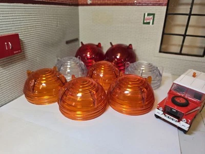 Land Rover Series 2a 3 Military Screw Light Lenses ONLY Full Set Very Tough - Image 1 of 4