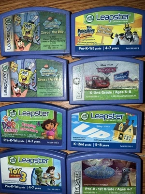 Leap Frog Leapster Lote de 9 Cartuchos de Juego de Aprendizaje-Disney, Pixar Foto 1 de 3