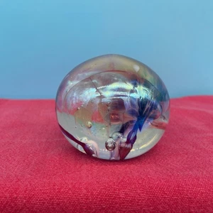 Vintage Signed Roger Vines MSH Ash Art Glass Paperweight - 1985 - Picture 1 of 8