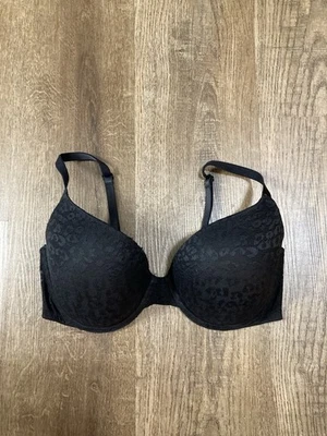 PINK By Victoria Secret Wear Everywhere Push Up Black Size 34DD - Image 1 of 4