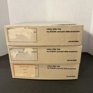 80 Keystone Slide Trays for Kodak Carousel Projector/Perfect Condition Set Of 3 - Picture 1 of 7