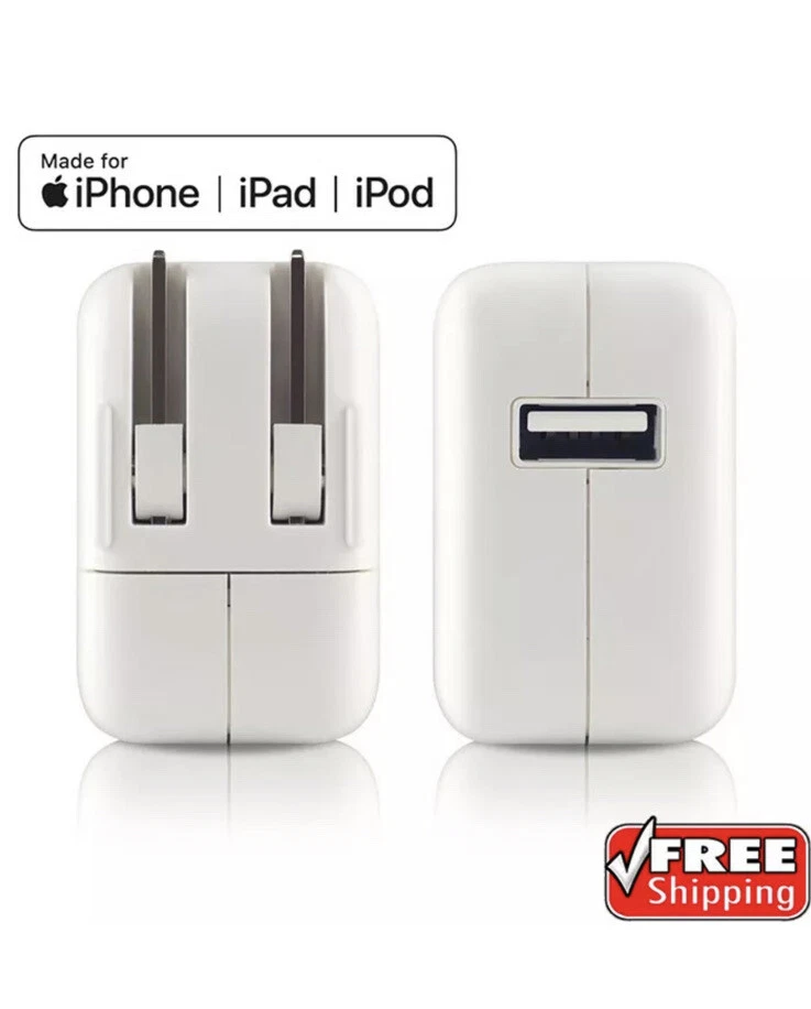 Apple Power Adapter iPad/Air/Pro US - Wall Charger  iPhone iPod - Image 1 of 1