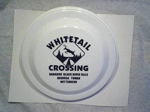WHITETAIL DEER CROSSING FRISBEE Norwood,buck,baraboo,tomah,wittenberg,wi 9 1/4" - Picture 1 of 2