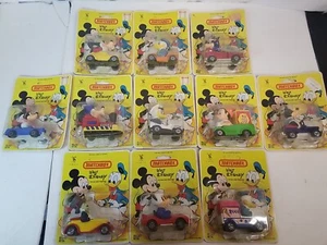 Set of 11 Carded Vintage 1979 Matchbox Lesney Walt Disney Series Die-Cast Cars - Picture 1 of 12