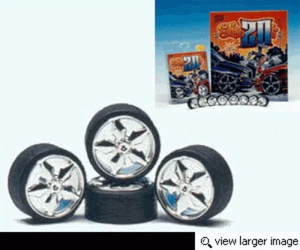 Hoppin Hydros Wheelset "Slim 20s Ninja Rim" 524 Chrome (26mm) - Picture 1 of 1