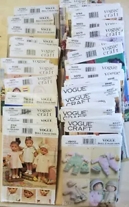 Vogue Doll Clothes Sewing Patterns 18" American Girl + Other sizes 160 U-Pick - Picture 1 of 115