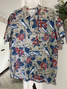 Columbia PFG Shirt Herren XL Tropical Fishing Kurzarm Marlin Coastal Beach - Bild 1 von 6