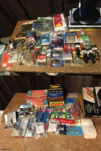 LOT OF RANDOM HOUSEHOLD REPAIR ITEMS DOOR HANDLE SCREWS BOLT LOCK HOOK FULL LIST - Picture 1 of 22