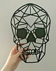Geometric Skull Large Wall Art Hanging Gothic Decoration Pick Your Colour