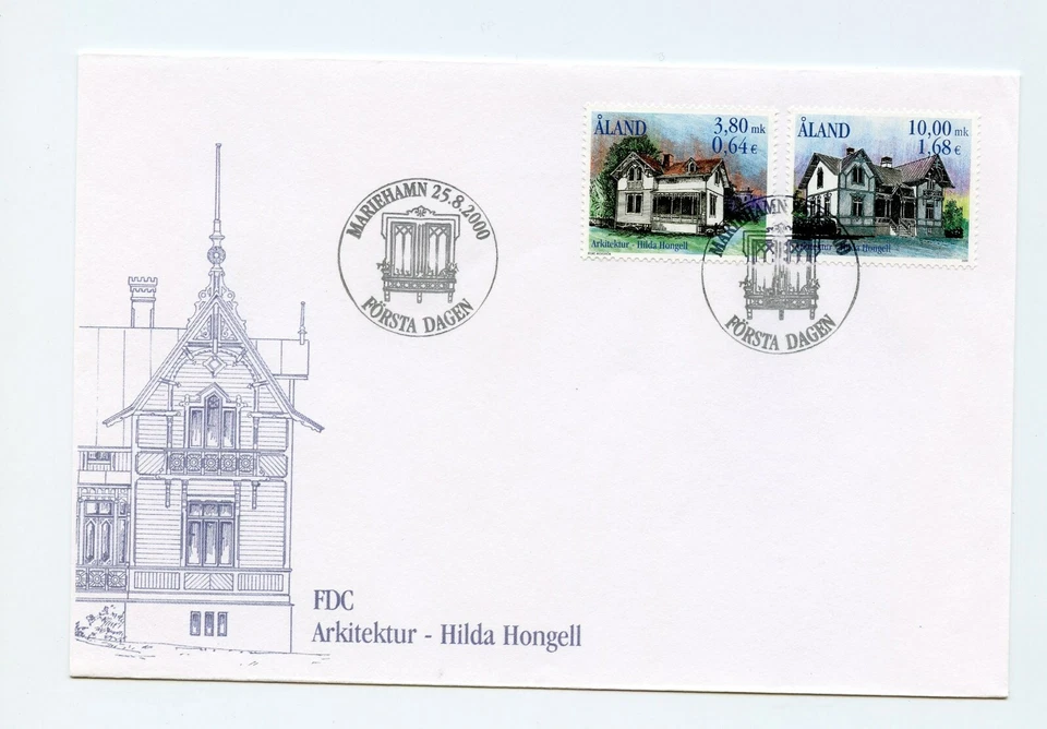 Aland FDC #170-71 Architecture 2000 AL2 Foto 1 de 1