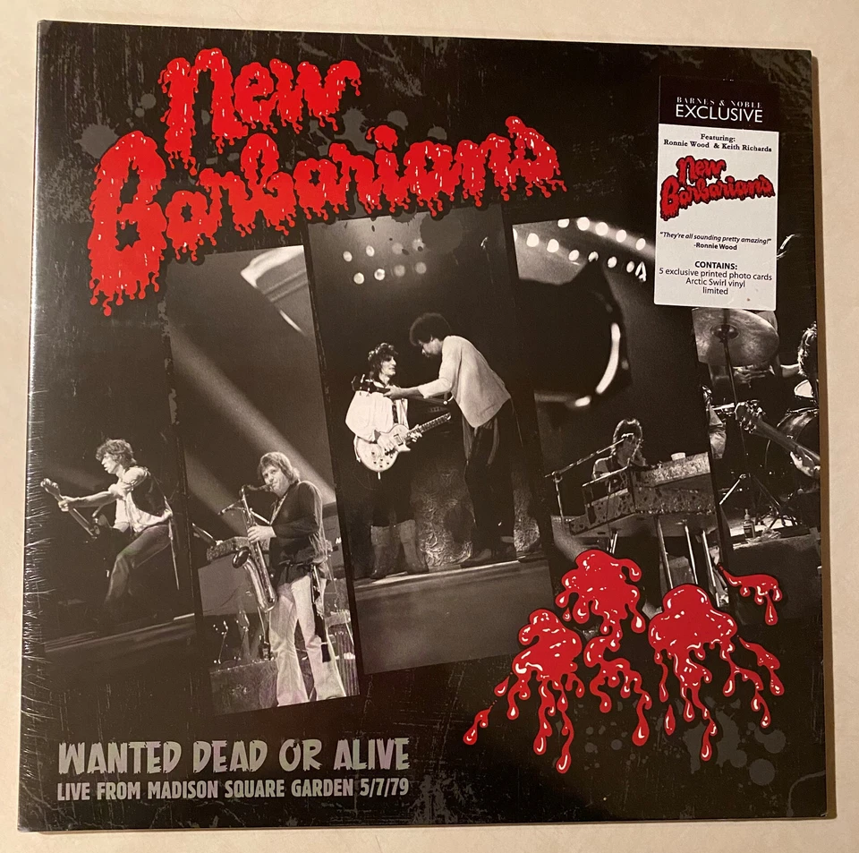 NEW BARBARIANS Wanted Dead or Alive Keith Richards ARCTIC SWIRL vinyl NEW LP - Image 1 of 4