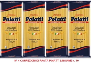 PASTA LINGUINE DI SEMOLA DI GRANO DURO SICILIANO 100% POIATTI N° 10  KG 4 - Imagen 1 de 2