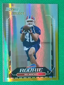 2006 Score Select GOLD /50 Ko Simpson ROOKIE Buffalo Bills / South Carolina - Picture 1 of 3