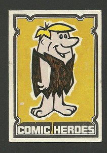 The Flintstones Hanna Barbera UK Comic Cartoon Sticker Card Barney Rubble