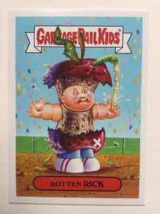 Garbage Pail Kids 2015 Topps Sticker Rotten Rick Baseball Mascot 2