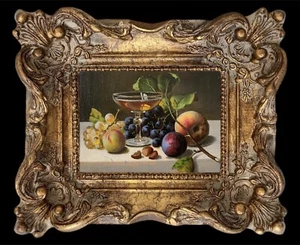 Gerahmtes Original Ölgemälde auf Leinwand "Frucht des Paradieses" signiert vom Künstler - Bild 1 von 2